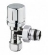 Valvola D'Arredo A Squadro Termostatizzabile Cromo Arteclima 1/2 - 24X19