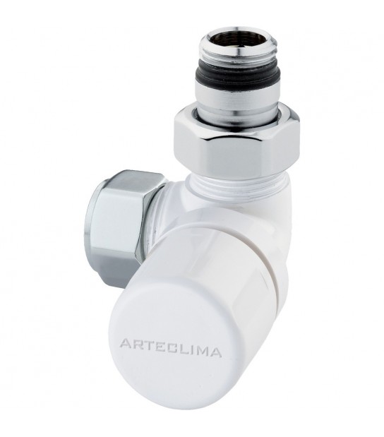 Valvola D'Arredo Termostatizzabile Ad Angolo Dx High Style Bianco 1/2 - 24X19