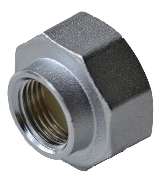 Raccordo Terminale Diritto Cromato Per Collettori Far 1F X 3/8F