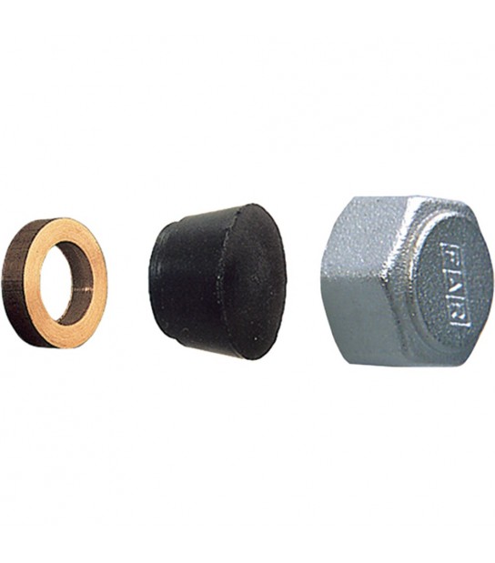 Kit Completo Per Chiusura Derivazioni Collettori Far Cromato - 24X19