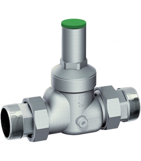 Riduttore Di Pressione Cromato Con Attacco Manometro Far 3/4 M/M