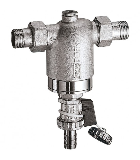 Filtro Per Impianti Sanitari Con Attacco Manometro Cromato Far 1/2 M/M