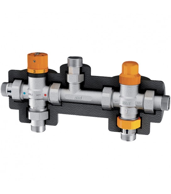 Gruppo Solare Con Deviatore Termostatico Per Impianti Con Recupero 3/4