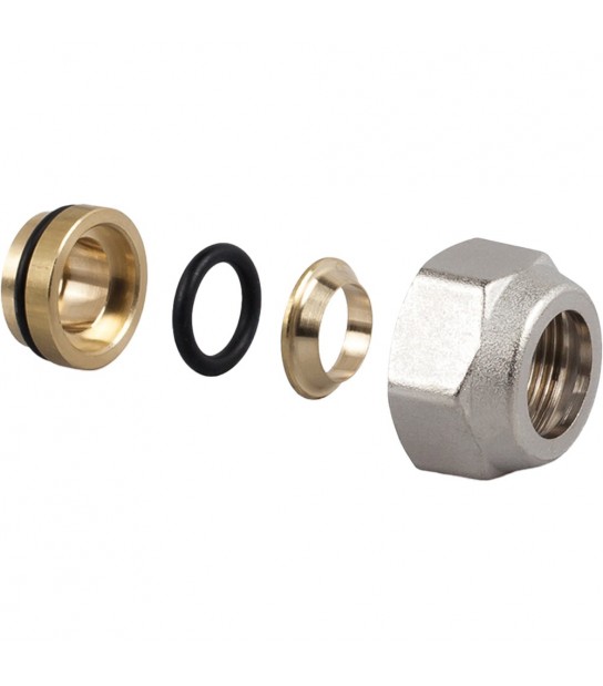 Raccordo Per Tubo Rame A Tenuta O-Ring Serie Italia D.12 - 24X19
