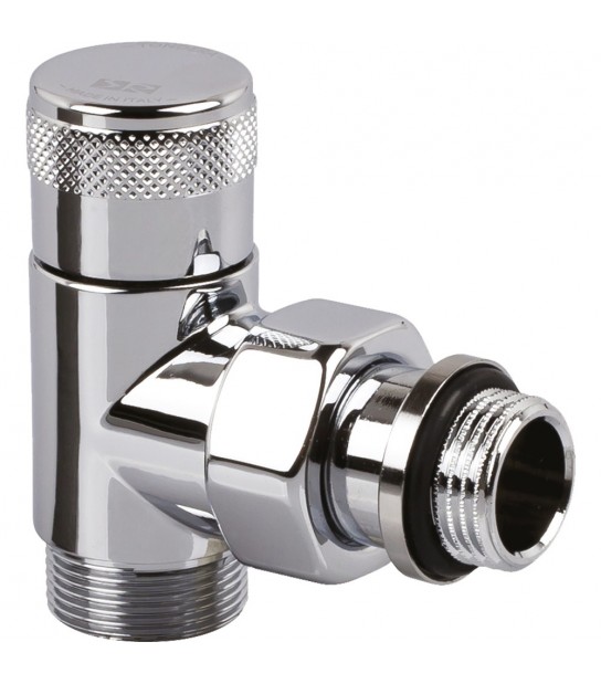 Detentore A Squadra Attacco Per Tubo Rame E Multistrato Serie Tondera Cromo 1/2 - 24X19