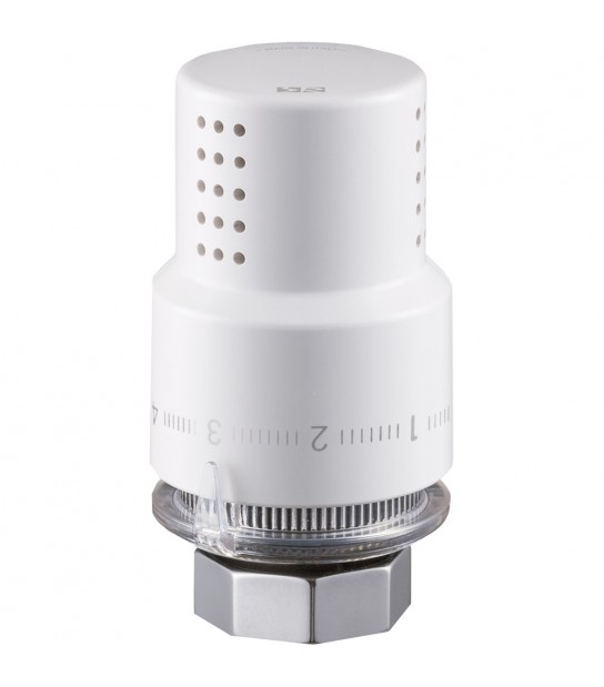 Testa Termostatica D'Arredo Aria Con Sensore A Liquido Bianca - M30X1,5