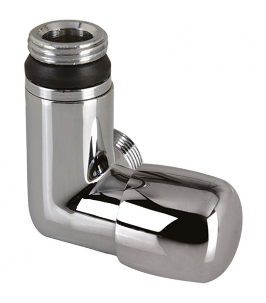 Detentore Ad Angolo Sx Attacco Rame, Multistrato E Pe-X Dafne Cromo 1/2 - 24X1,5