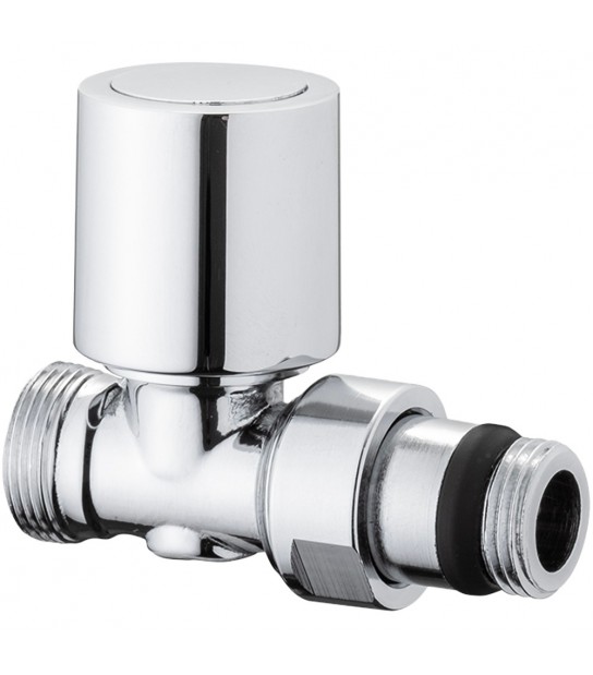 Valvola Termostatizzabile Diritta Attacco Rame, Multistrato E Pe-X Aida Cromo 3/8 - 24X1,5