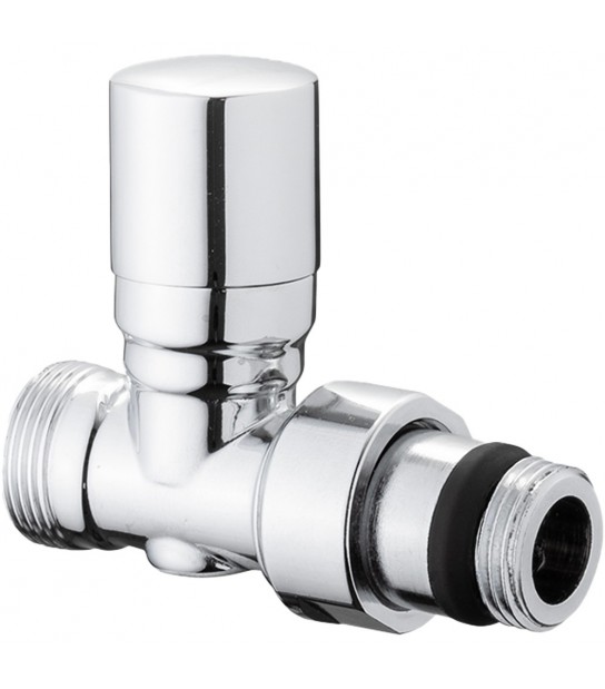 Detentore Micrometrico Diritto Attacco Rame, Multistrato E Pe-X Aida Cromo 1/2 - 24X1,5