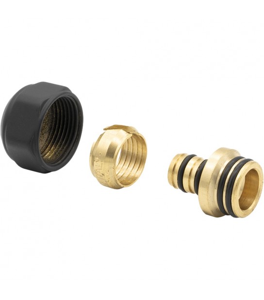 Adattatore Per Tubo Multistrato Con Calotta Nero Opaco 20X2 - 24X1,5