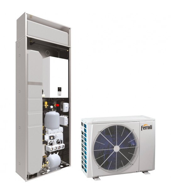 Sistema Ad Incasso Con Pompa Di Calore Ibrida Reversibile Aria-Acqua Omnia S 3.2 Hybrid H In 10 Kw
