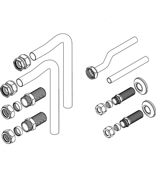 Kit Idraulico Tubi E Raccordi Per Caldaie Vaillant Pro, Plus E Exclusive