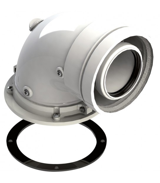 Curva Coassiale 90° Flangiata Per Caldaie A Condensazione D.60/100 Mm