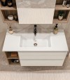 Legnobagno Express Cubik 02 101cm Eucalipto Grigio - Bianco Larix