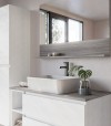Legnobagno Express Cubik 06 101cm Bianco Larix - Eucalipto Grigio