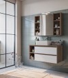 Legnobagno Express Cubik 08 101cm Olmo Terra - Bianco Larix