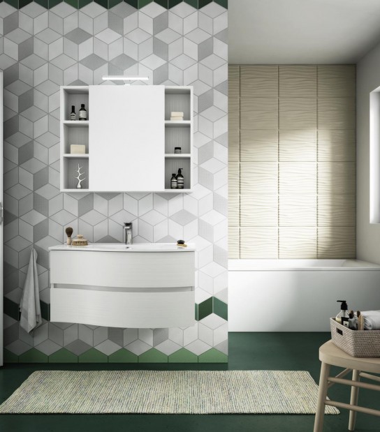 Legnobagno Express Flex 02 91cm Bianco Larix