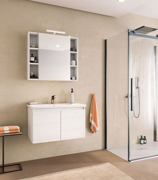 Legnobagno Express Soft 02 91cm Bianco Larix
