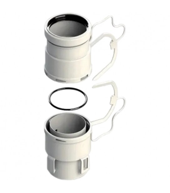 Kit Raccordi Per Tubo Flessibile D.80 M/F