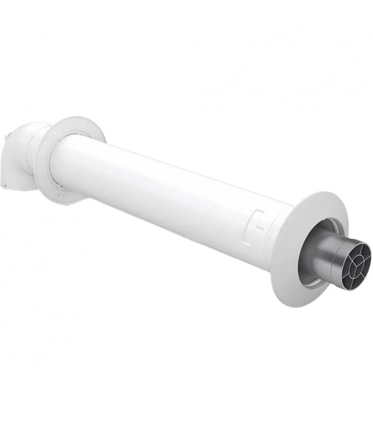 Kit Coassiale Antivento Con Curva 90° Per Scaldabagno Turbomag Plus Vaillant D.60/100 Mm