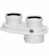 Sdoppiatore Per Scaldabagno Opalia F Con Ispezione Fumi D.80/80 Mm