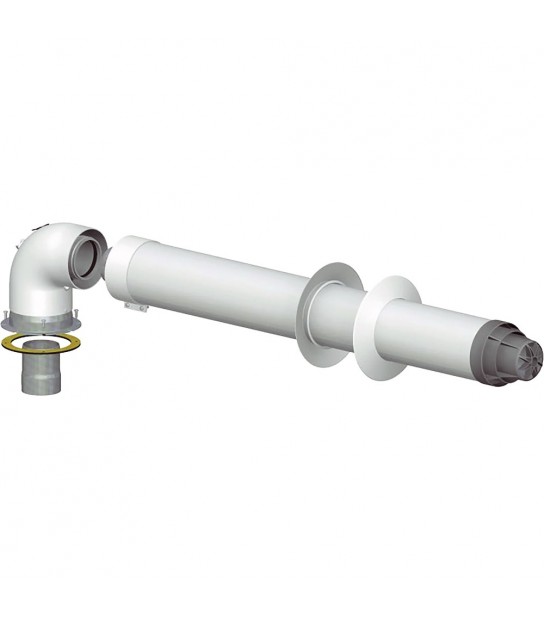 Kit Coassiale Con Terminale Per Scaldabagno Opalia F D.60/100 X L.750 Mm