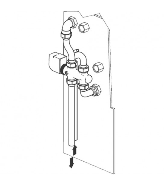 Kit Valvola 3 Vie Batteria Principale A 3 Ranghi Per Ventilconvettore Jolly Top Ferroli Fc Batt 3R