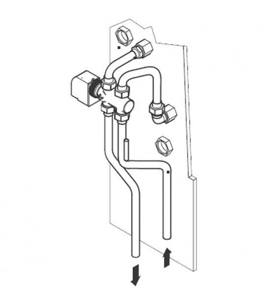 Kit Valvola 3 Vie Batteria Ausiliaria Ad 1 Rango Per Ventilconvettore Jolly Top Ferroli Fc Batt 1R