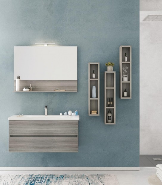 Legnobagno Express Soft 10 100cm Eucalipto Grigio