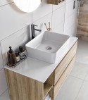 Legnobagno Express Lavabo da Appoggio in Ceramica Game 48,5x37,5cm Bianco Lucido