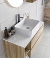 Legnobagno Express Lavabo da Appoggio in Ceramica Game 48,5x37,5cm Bianco Lucido