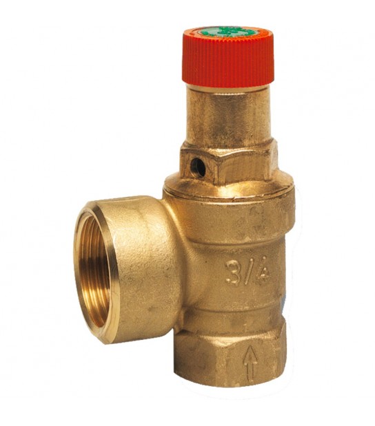 Valvola Di Sicurezza Ordinaria A Membrana Di Massima Pressione 3/4X1 - 3 Bar 100 Kw