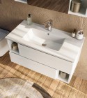 Legnobagno Express Lavabo in Resina City 91 Bianco Lucido