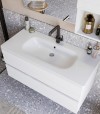 Legnobagno Express Lavabo in Ceramica Soft 80 Bianco Lucido