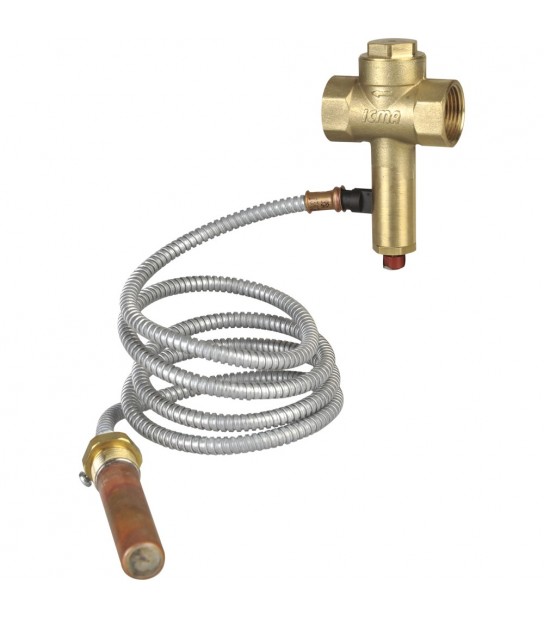 Valvola Di Scarico Termico 3/4 Capillare Da 1,2 M.