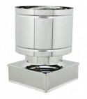 Fumaiolo Antivento Quadrato Inox Monoparete 270 X 270 Mm