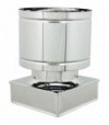 Fumaiolo Antivento Quadrato Inox Monoparete 300 X 300 Mm
