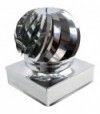 Fumaiolo Eolico Quadrato Inox Monoparete 320 X 320 Mm