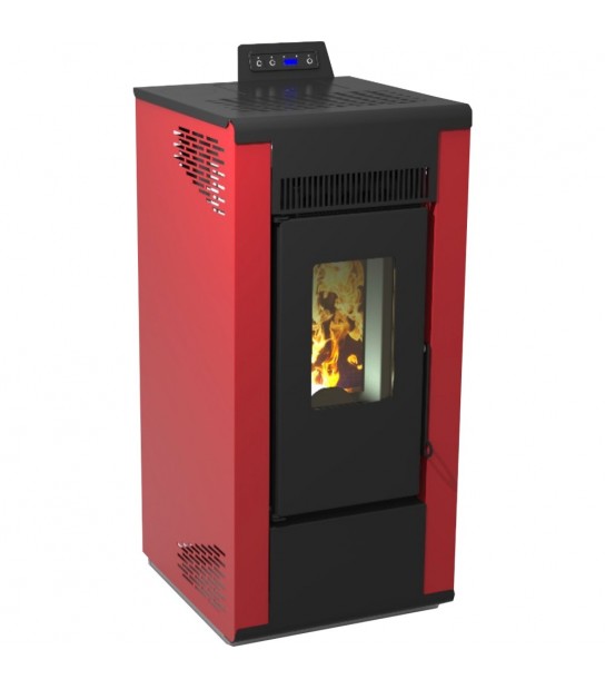 Stufa A Pellet Ventilata Roxy 1-8 Kw 7.87 - Bordeaux
