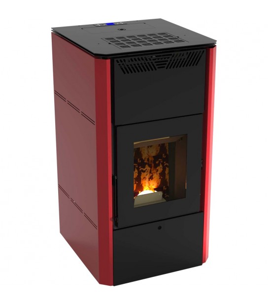 Idrostufa A Pellet Corvara 32V Kw 28.55 - Bordeaux