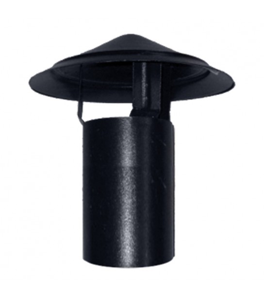 Fumaiolo A Cappello Cinese Nero Opaco Per Stufe D.80 Mm
