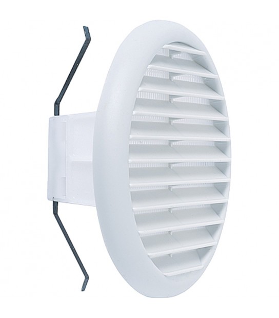 Griglia Di Aereazione Circolare Universale Bianca D.180 Per Foro D.125/160 Mm