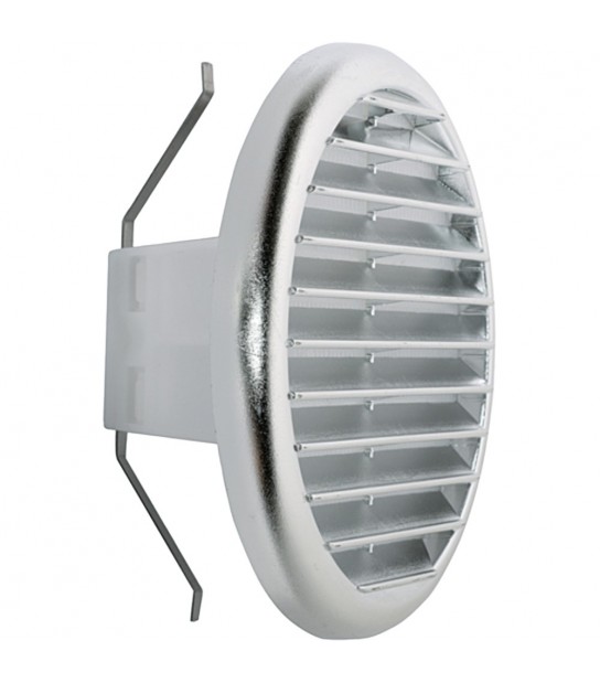 Griglia Di Aereazione Circolare Universale Cromo D.145 Per Foro D.80/125 Mm