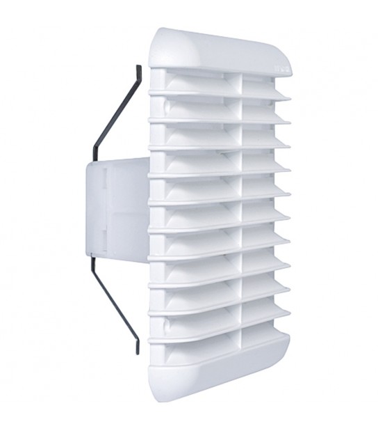 Griglia Di Aereazione Quadrata Universale Bianca 190X190 Per Foro D.125/160 Mm