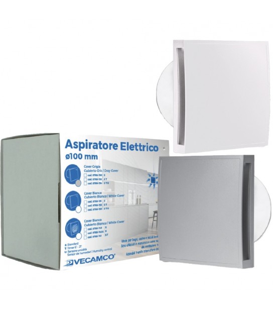 Aspiratore Elettrico D.100 Con Frontale Chiuso Grigio