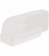 Gomito 90° Rettangolare Verticale Per Canale Di Aereazione 55X110 Mm