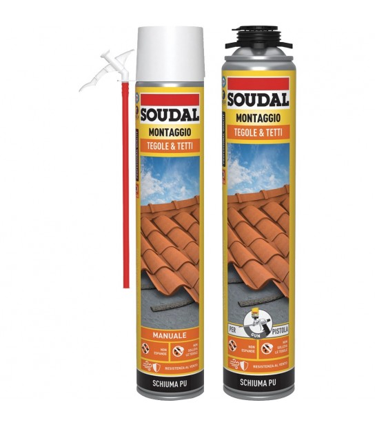 Schiuma Poliuretanica Tegole E Tetti Soudal 750 Ml - Manuale