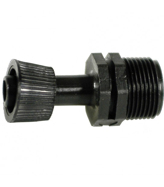 Raccordo Maschio Con Ghiera Per Ala Gocciolante D.16 X 3/4