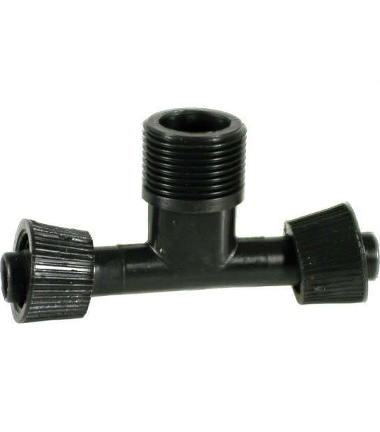 Tee Con Ghiera Con Filetto Maschio Per Ala Gocciolante D.16 X 3/4 X D.16