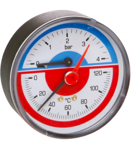 Termomanometro Attacco Posteriore D. 80 1/2 0÷6 Atm 0÷120°C